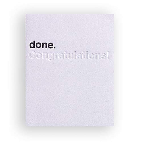 Graduation Congratulations Card Letterpress A2 Done Blank Inside Individual Card Funny Greeting Cards