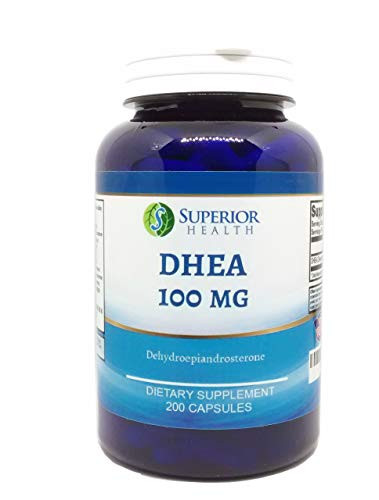 DHEA 100mg 200 Capsules 6 Month Supply Supports Hormone Balance