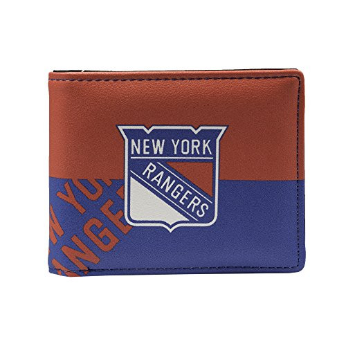 Littlearth NHL New York Rangers Bi-fold Wallet Team Color 4 H x 5inch W x 1 D
