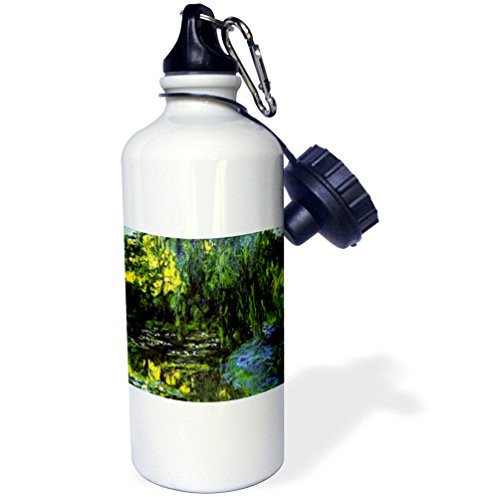 3dRose inchMonet Famous Painting Water Lillies n Weeping Willowinch Sports Water Bottle 21 oz White 3dRose inchMonet Famous Painting Water Lillies n Weeping Willowinch Sports Water Bottle 21 oz White