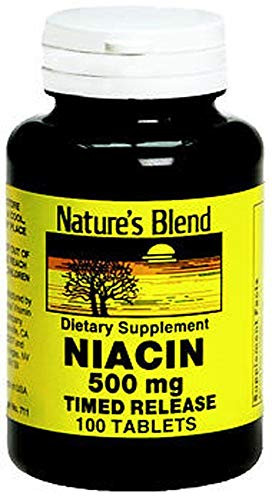 Natures Blend Niacin 500 mg 100 Tablets
