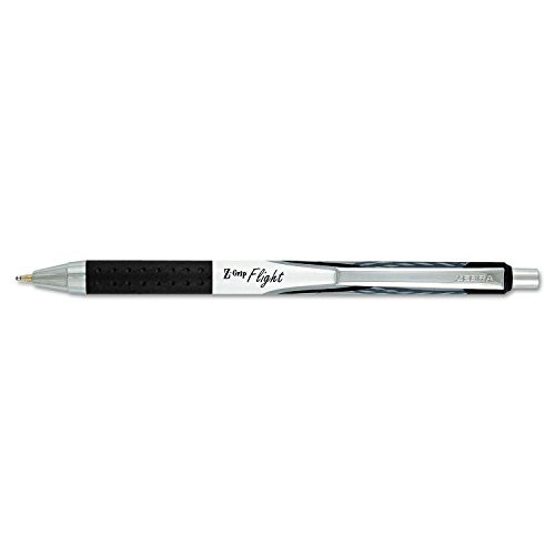 Zebra 21910 Z-Grip Flight Retractable Ballpoint Pen 1.2 mm-Bold Black Dozen