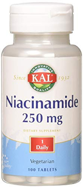 Kal 250 Mg Niacinamide Tablets 100 Count