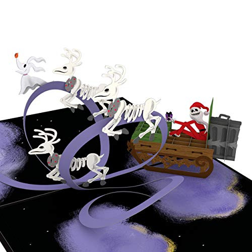 Lovepop Disneys Tim Burtons The Nightmare Before Christmas Santa Jack Pop Up Card - 3D Card Christmas Cards Pop Up Christmas Cards Disney Christmas Card Christmas Card for Kids