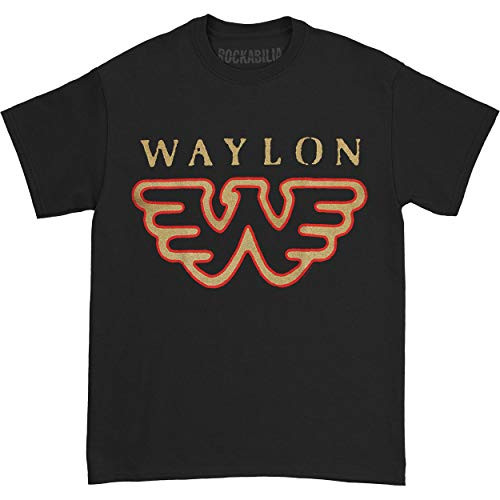 OKX Waylon Jennings- Flying W T-Shirt Black XX-Large
