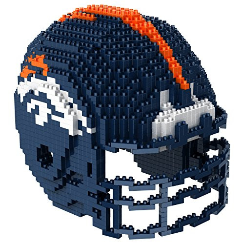 Denver Broncos NFL 3D BRXLZ Construction Toy Blocks Set - Helmet Denver Broncos NFL 3D BRXLZ Construction Toy Blocks Set - Helmet