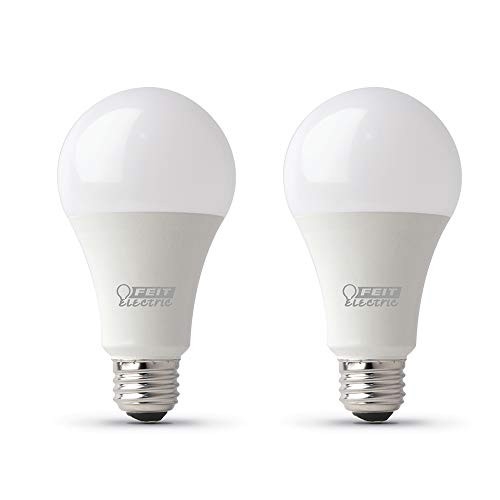 Feit Electric OM100DM950CA2 100W Equivalent 17.5 Watt Dimmable 1600 Lumens A19 LED Light Bulb 2-Pack 5000K Daylight Feit Electric OM100DM950CA2 100W Equivalent 17.5 Watt Dimmable 1600 Lumens A19 LED Light Bulb 2-Pack 5000K Daylight