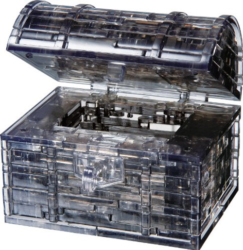 Original 3D Crystal Puzzle - Treasure Chest Black