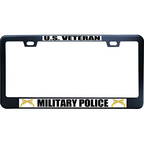 XYcustomBest Chrome License Plate Frame - Car License Plate Frame - U.S. Veteran Military Police Military
