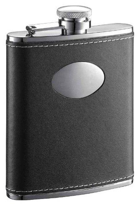 Visol"Eclipse" Leather Groomsmen Stainless Steel Flask, 6-Ounce Visol"Eclipse" Leather Groomsmen Stainless Steel Flask, 6-Ounce