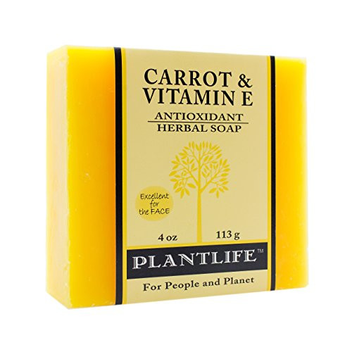PLANTLIFE Carrot  and  Vitamin E Soap Bar 4 OZ