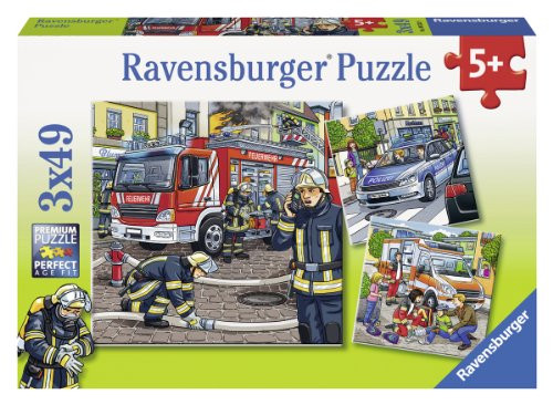 Ravensburger Emergency Helpers Jigsaw Puzzle 3 x 49 Piece