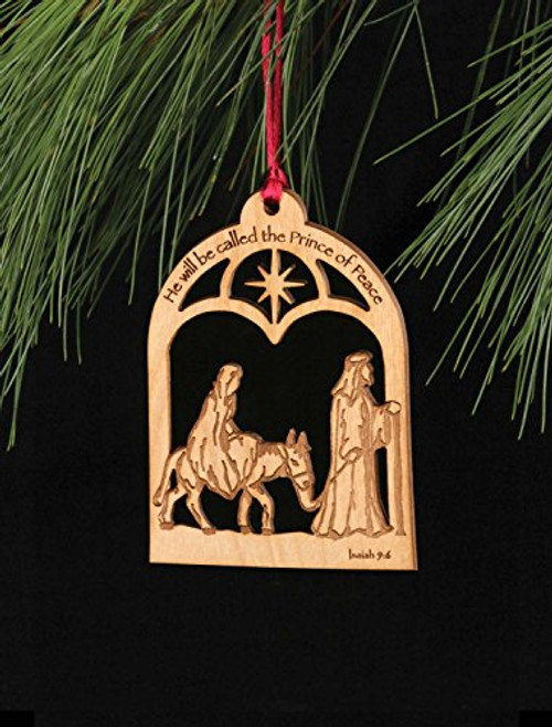 P. Graham Dunn He Will Be Called The Prince of Peace Mary Joseph Wood Christmas Ornament