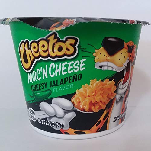 Cheetos Macn Cheese - Cheesy Jalapeno Flavor 2.25 oz Snack Cup Pack of 3