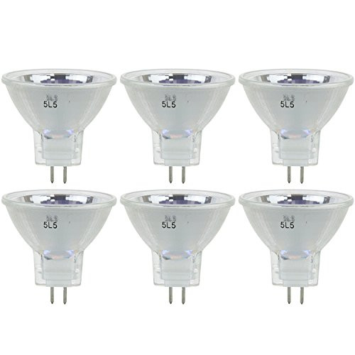 Sunlite 20MR11/GU4/NSP/12V/6PK Halogen 20W 12V MR11 Quartz Reflector Narrow Spotlight Light Bulbs (6 Pack)