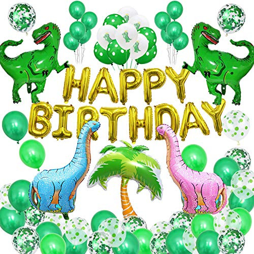 66Pcs Dinosaur Party Supplies Decorations Dinosaur Theme Birthday Party Decors Balloons Banners Kit for Boys Baby Girls Jungle Jurassic 66Pcs Dinosaur Party Supplies Decorations Dinosaur Theme Birthday Party Decors Balloons Banners Kit for Boys Baby Girls Jungle Jurassic