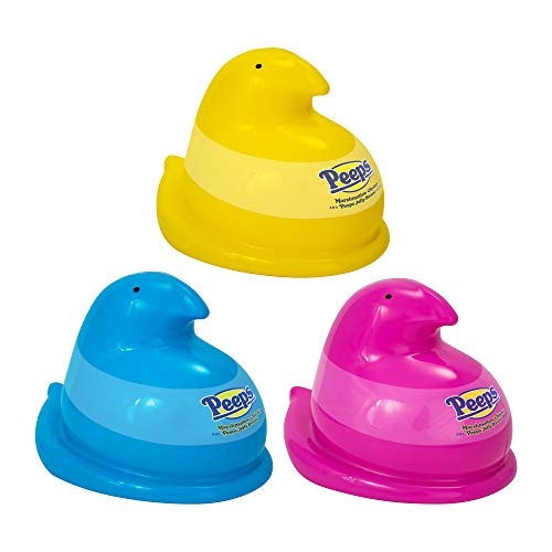 Easter Peeps Giant Chick Blue Container with Peeps Marshmallow  and  Mike  and  Ike Jelly Beans 5.5 Ounce