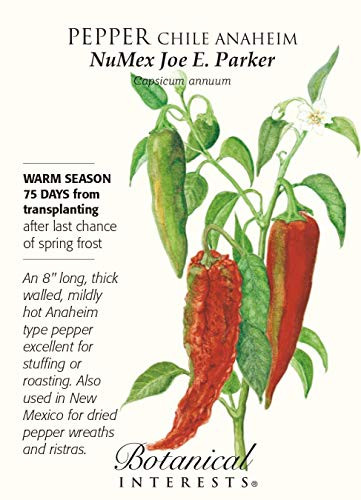 Anaheim NuMex Joe E Parker Chile Pepper Seeds-.50 grams