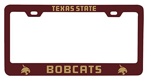 R and R Imports Texas State Bobcats License Plate Frame