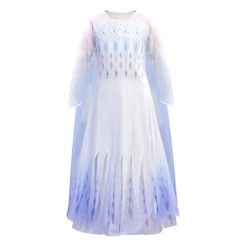 N A Girls Princess Dress Costume Fancy Party Dress Up Queen Halloween Cosplay Clothes White 7-8 Years N A Girls Princess Dress Costume Fancy Party Dress Up Queen Halloween Cosplay Clothes White 7-8 Years