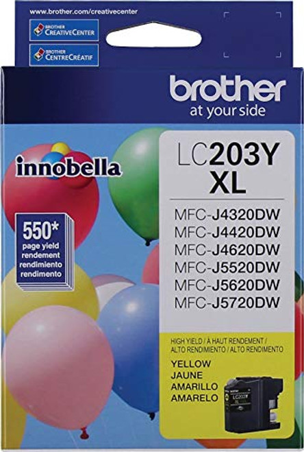 Brother 1106362 LC 203 Yellow Ink Cartridge High Yield LC203YS Brother 1106362 LC 203 Yellow Ink Cartridge High Yield LC203YS
