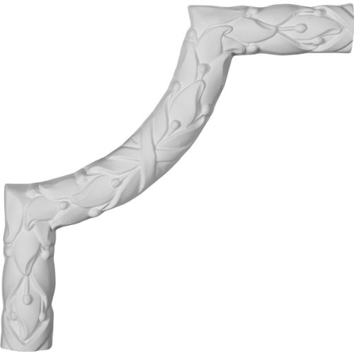 Ekena Millwork Dublin PML07X07DU Panel Corner Matches Moulding PML01X01DU 7 78inchW x 7 78inchH Factory Primed