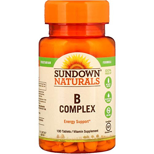 Sundown Naturals B-Complex Energy Support 100 Tablets each 1 Pack Sundown Naturals B-Complex Energy Support 100 Tablets each 1 Pack