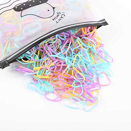 Obmyec Hair Ties Hair Scrunchies Rubber Hair Bands Elastic Ponytail Holder Hair Accessories for Women and Girls 1000pcs C Obmyec Hair Ties Hair Scrunchies Rubber Hair Bands Elastic Ponytail Holder Hair Accessories for Women and Girls 1000pcs C