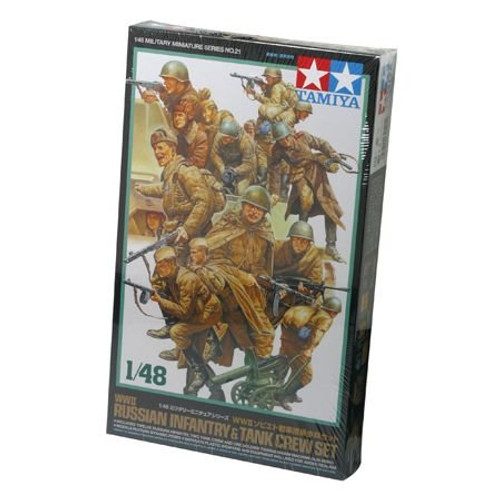 Tamiya 32521 148 WWII Russian Infantry  and  Tank Crew Set