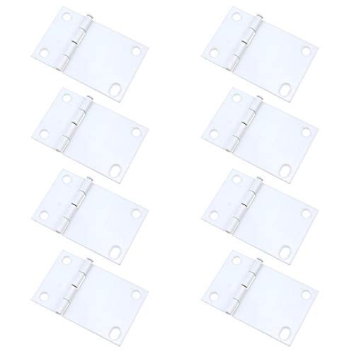 Tulead Door Hinges Butt Hinge Blinds Hinges Furniture Hinges White Iron Hinge Pack of 8 with Mounting Screws Tulead Door Hinges Butt Hinge Blinds Hinges Furniture Hinges White Iron Hinge Pack of 8 with Mounting Screws