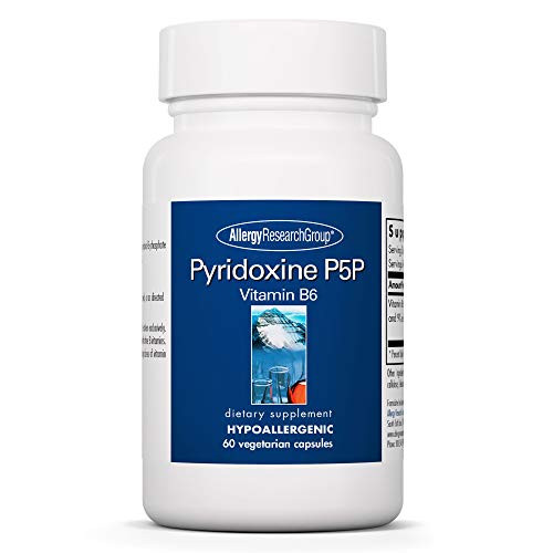 Allergy Research Group - Pyridoxine P5P - High Dose Vitamin B6 Pyridoxal-5-Phosphate - 60 Vegetarian Capsules
