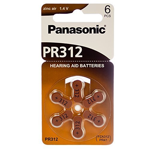 Panasonic Hearing Aid Batteries Size 312 60 Batteries