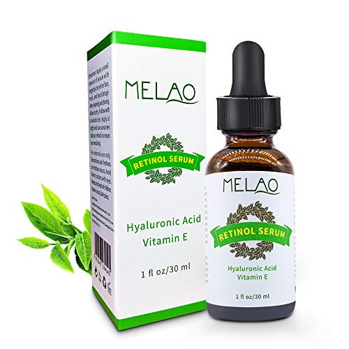 Retinol Serum 2.5 percent with Hyaluronic Acid  and  Vitamin E For for Face and Skin Anti Ageing  and  Anti Wrinkles Fine Lines Boosts Collagen Production  and  Tightening Face30ml1 Fl.oz