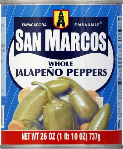 San Marcos Whole Jalapeno Peppers 26 oz