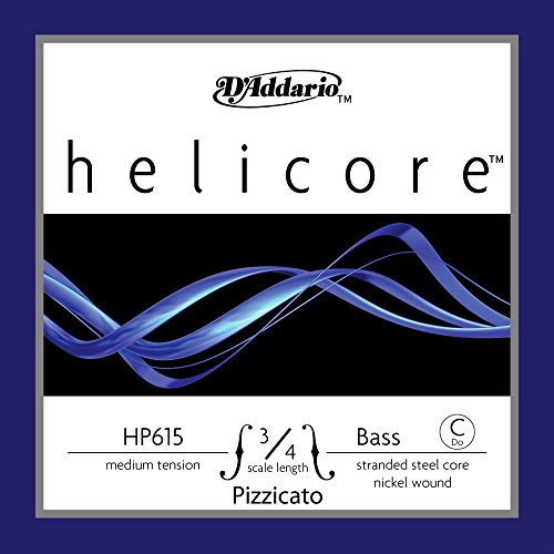 DAddario Helicore Pizzicato Bass Single C Extended E String 34 Scale Medium Tension