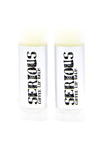 SLB Serious Lip Balm Coffee Two Pack- 2-.15 oz- Natural Ingredients  and  Flavor Handmade- Vitamin E  and  Natural Oils Moisturizing and Healing