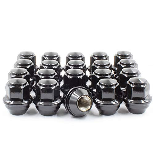 Wheel Accessories Parts Set of 20 12x1.5 Lug Nuts fit Ford Lincoln ACPZ-1012-H CV6Z-1012-C CV6Z-1012-D 611-303 Wheel Lug Nut Black