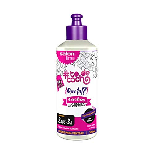 Linha Tratamento ToDeCacho Salon Line - Creme De Pentear Que Tal? Cachos Dos Sonhos 300 Ml - Salon Line Treatment Curls Collection - How About That? Dream Curls Combing Cream 10.14 Fl Oz