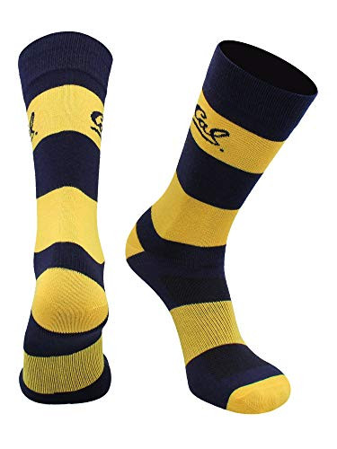 Cal Bears Game Day Striped Socks BlueGold Large
