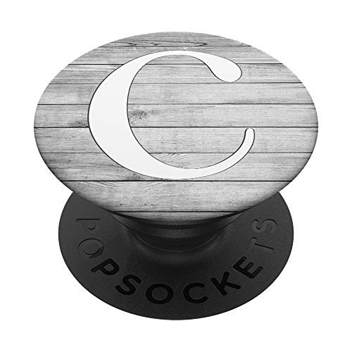 Silver White Letter C Initial Phone grip Vintage Gray Look PopSockets PopGrip Swappable Grip for Phones and Tablets Silver White Letter C Initial Phone grip Vintage Gray Look PopSockets PopGrip Swappable Grip for Phones and Tablets