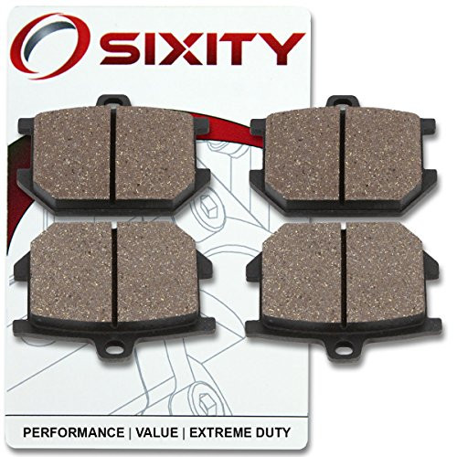 Sixity Front Organic Brake Pads 1980-1981 for Yamaha XS850 Set Full Kit G H Complete
