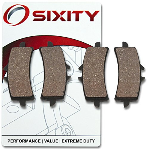 Sixity Front Organic Brake Pads 2012-2013 for Ducati 1199 Panigale S Tricolore Set Full Kit Complete