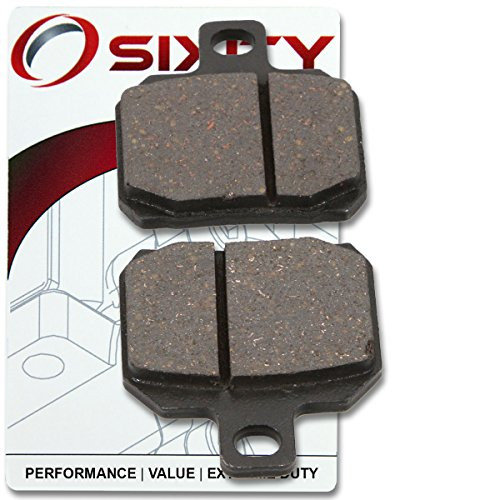 Sixity Rear Organic Brake Pads 2012-2013 for Ducati 1199 Panigale S Tricolore Set Full Kit Complete