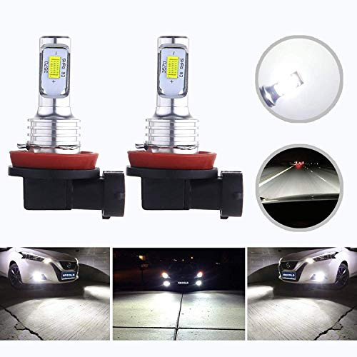 HOCOLO H8 H9 H11 H16 H16 Only fit Japanese CarLED Bulbs White 6000K DRL Fog Driving Light Brighting Daytime Running Lamp Replacement Halogen 3570 CSP Chips Car Vehicle Parts Plug-N-Play High Power