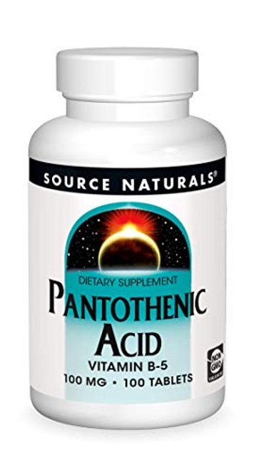 Source Naturals Pantothenic Acid 100 mg Vitamin B-5 Dietary Supplement - 100 Tablets Source Naturals Pantothenic Acid 100 mg Vitamin B-5 Dietary Supplement - 100 Tablets