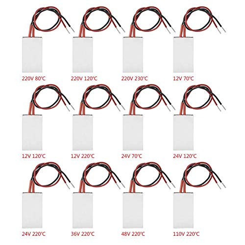50×28.5mm Air HeaterAluminum Housing PTC Heating Element Plate Thermostatic Heater24V 120?