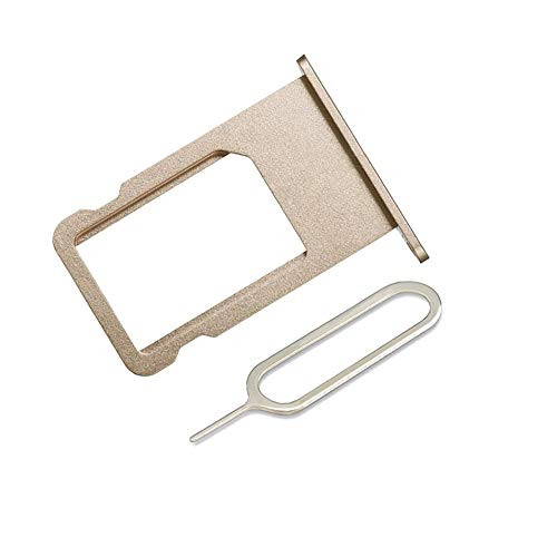 LIBAI-V Sim Tray Holder Compatible with iPhone 6s Plus with Removal Ejet Pin  plus  Cloth Gold