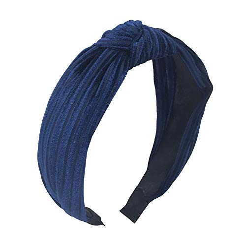 1Pcs Velvet Headbands for Women - Stripe Bandana Knot Headbands for Women Turban Headbands for Women Wide Headbands for Women Hairband Hair Hoops Hair AccessoriesNavy 1Pcs Velvet Headbands for Women - Stripe Bandana Knot Headbands for Women Turban Headbands for Women Wide Headbands for Women Hairband Hair Hoops Hair AccessoriesNavy