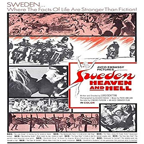 Posterazzi Sweden Heaven And Hell Aka Svezia Inferno E Paradiso 1968 Movie Masterprint Poster Print 11 x 17