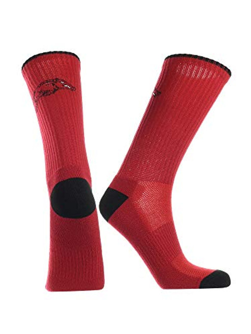 TCK Arkansas Razorbacks Socks Campus Legend Crew RedBlack Large TCK Arkansas Razorbacks Socks Campus Legend Crew RedBlack Large